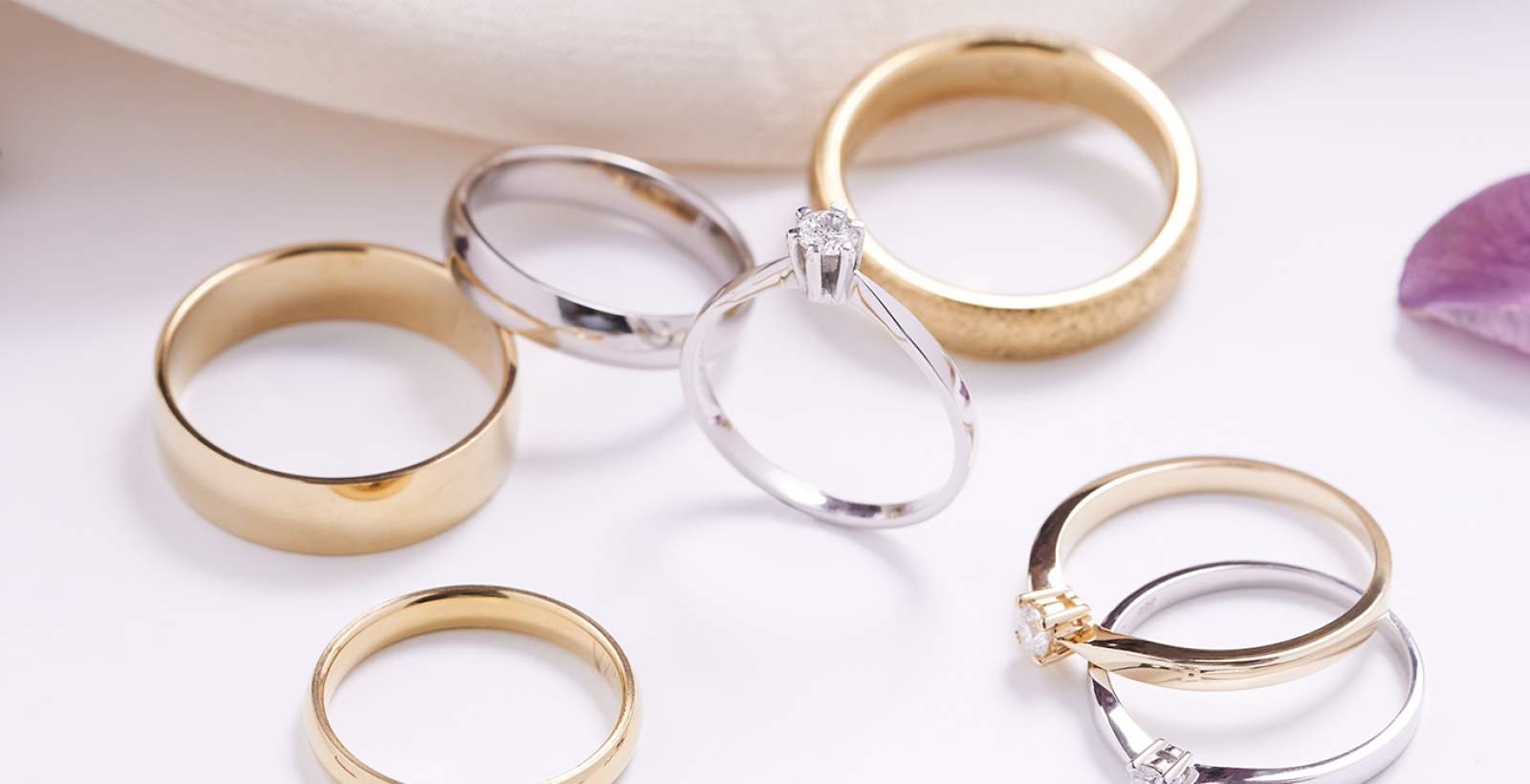 Vielsesringe i hvidguld